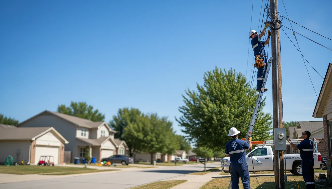 Residential electrician providing installation services in Yorkshire, OH